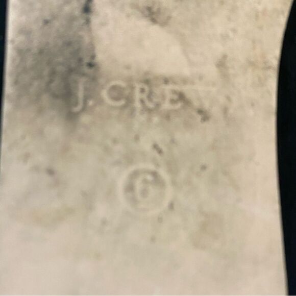 J. Crew Black Suede Leather Tassel Smoking Loafer Pointed Toe Academia Preppy - Picture 11 of 12